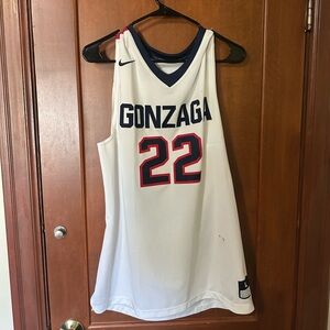 Nike White Gonzaga Jersey